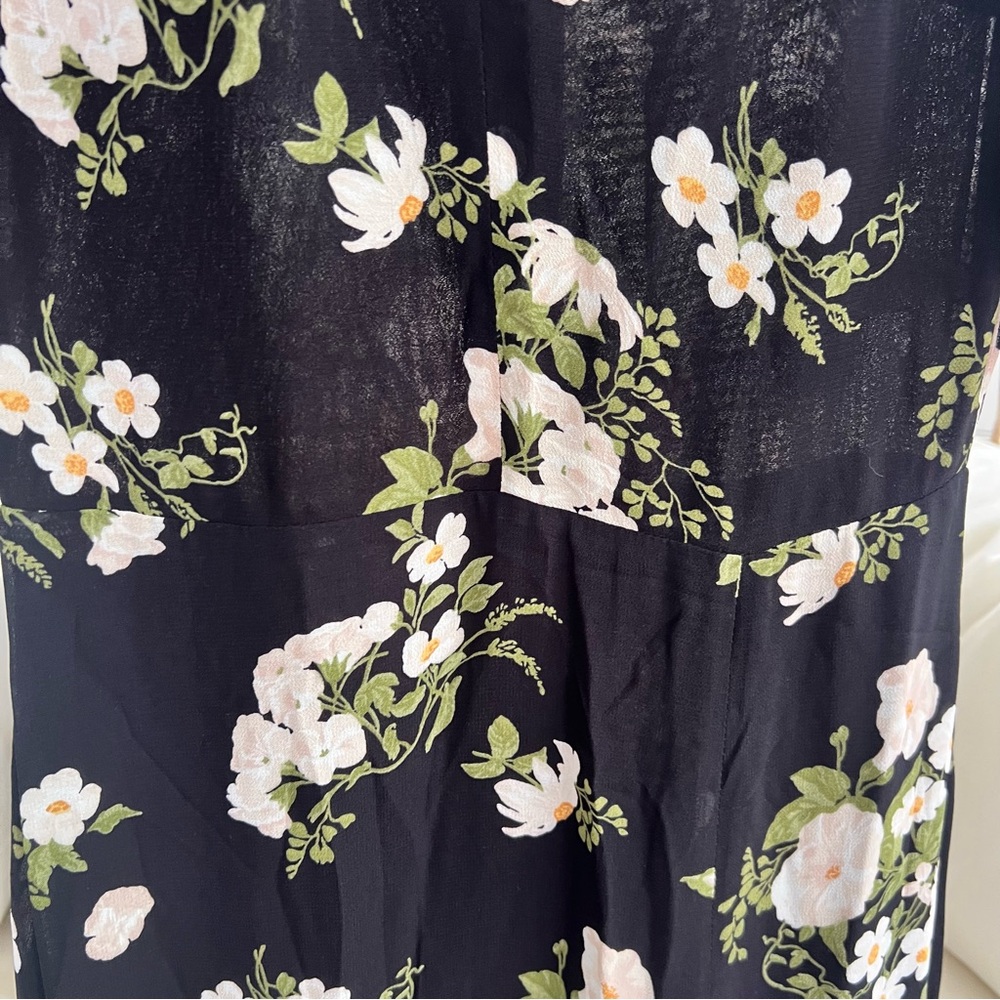 Reformation Black Floral Maxi Dress - Picture 5 of 15